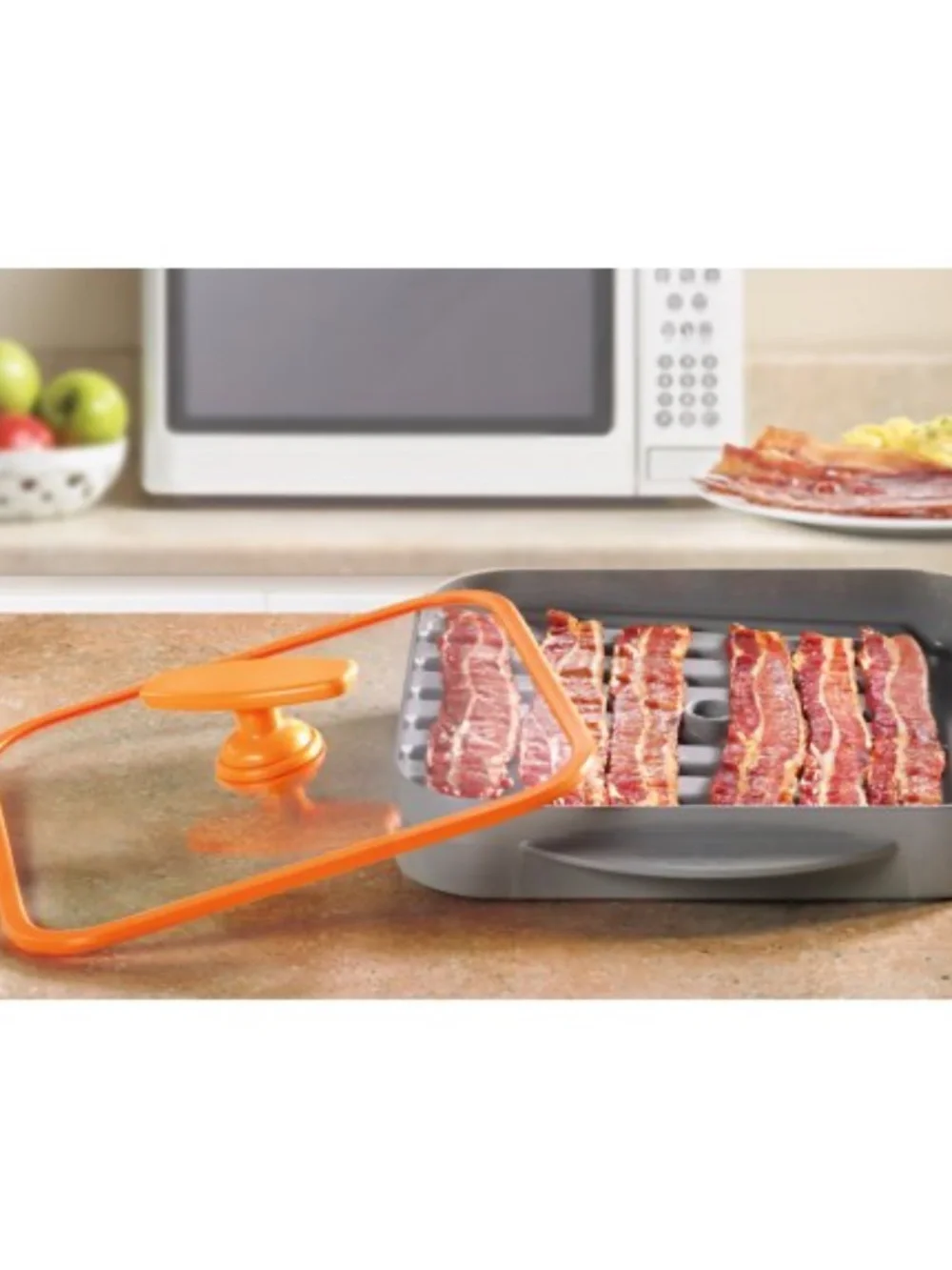 BaconBoss Microwave Bacon Cooker/Crisper Microwave Oven/Dishwasher Safe